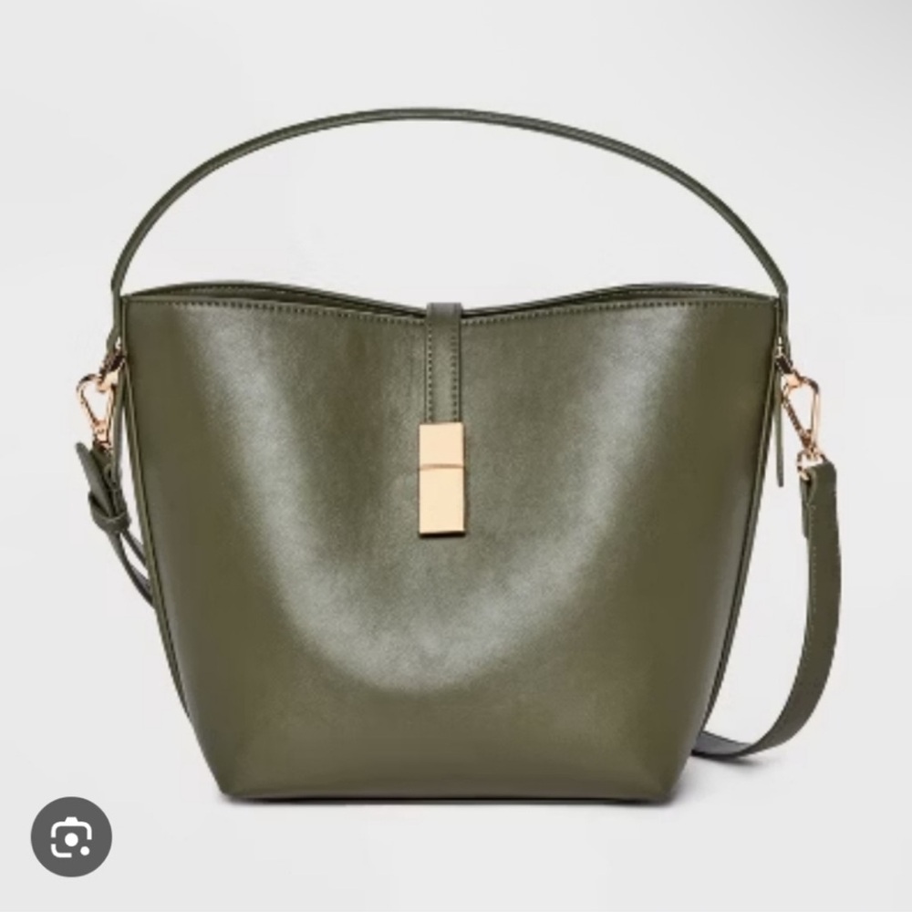 NWT Olive Green Bucket Bag